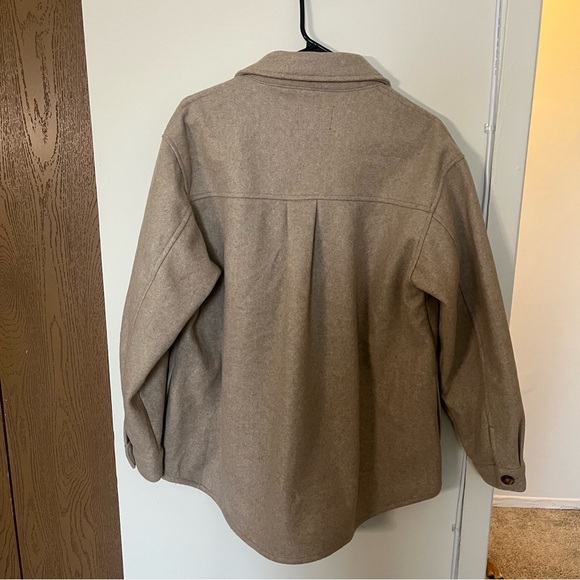 Love Tree Tan Button-Up Shacket - Picture 2 of 5